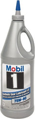 Mobil - 0.25 Gal Bottle, Synthetic Gear Oil - 120 St Viscosity at 40°C, 15.9 St Viscosity at 100°C - Exact Tooling