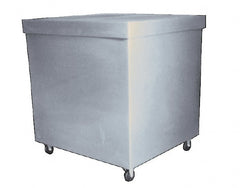 Bayhead Products - 1,000 Lb Load Capacity, Polyethylene Rolling Covered Container - 28" Wide x 30" Long x 30" High - Exact Tooling