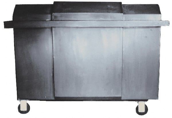 Bayhead Products - 1,000 Lb Load Capacity, Polyethylene Rolling Covered Container - 32" Wide x 48" Long x 30" High - Exact Tooling