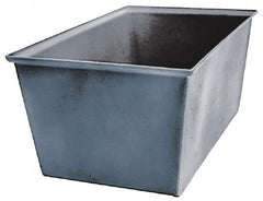 Bayhead Products - Gray Polyethylene Tote Container - Nesting, 23" Long x 15" Wide x 12" High - Exact Tooling