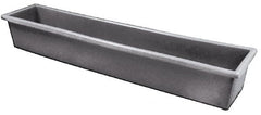 Bayhead Products - Gray Polyethylene Tote Container - Nesting, 54-1/2" Long x 11-1/2" Wide x 8" High - Exact Tooling