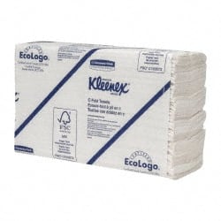 Kleenex - 1 Ply White C-Fold Paper Towels - 10-1/8" Wide - Exact Tooling