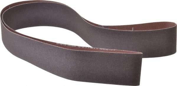 Norton - 2" Wide x 60" OAL, 100 Grit, Aluminum Oxide Abrasive Belt - Aluminum Oxide, Fine, Coated, X Weighted Cloth Backing, Series R228 - Exact Tooling