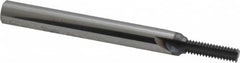 Scientific Cutting Tools - 1/4-32 Thread, 1/4" Shank Diam, AlTiN+ Coating, Solid Carbide Straight Flute Thread Mill - 3 Flutes, 2-1/2" OAL, 1/4" Min Noml Diameter - Exact Tooling