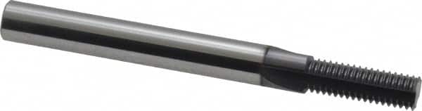 Scientific Cutting Tools - 5/16-28 Thread, 1/4" Shank Diam, AlTiN+ Coating, Solid Carbide Straight Flute Thread Mill - 3 Flutes, 2-1/2" OAL, 5/16" Min Noml Diameter - Exact Tooling