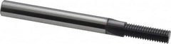 Scientific Cutting Tools - 5/16-28 Thread, 1/4" Shank Diam, AlTiN+ Coating, Solid Carbide Straight Flute Thread Mill - 3 Flutes, 2-1/2" OAL, 5/16" Min Noml Diameter - Exact Tooling