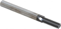 Scientific Cutting Tools - 5/16-20 Thread, 1/4" Shank Diam, AlTiN+ Coating, Solid Carbide Straight Flute Thread Mill - 3 Flutes, 2-1/2" OAL, 5/16" Min Noml Diameter - Exact Tooling