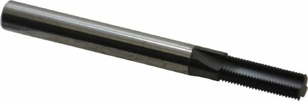 Scientific Cutting Tools - 5/16-40 Thread, 1/4" Shank Diam, AlTiN+ Coating, Solid Carbide Straight Flute Thread Mill - 3 Flutes, 2-1/2" OAL, 5/16" Min Noml Diameter - Exact Tooling