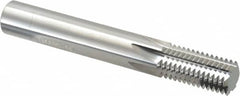 Scientific Cutting Tools - 5/8-14 Thread, 1/2" Shank Diam, Bright Coating, Solid Carbide Straight Flute Thread Mill - 6 Flutes, 3-1/2" OAL, 5/8" Min Noml Diameter - Exact Tooling