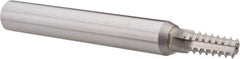 Scientific Cutting Tools - 1/2-14, 3/4-14 Thread, 3/4" Shank Diam, Bright Coating, Solid Carbide Straight Flute Thread Mill - 4 Flutes, 6" OAL, 1/2" Min Noml Diameter - Exact Tooling