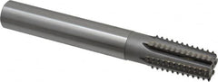 Scientific Cutting Tools - 11-1/2 Thread, 1" Shank Diam, Bright Coating, Carbide-Tipped Straight Flute Thread Mill - 6 Flutes, 6" OAL, 1-1/4" Min Noml Diameter - Exact Tooling