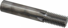 Scientific Cutting Tools - 7/8-12 Thread, 5/8" Shank Diam, Bright Coating, Solid Carbide Straight Flute Thread Mill - 6 Flutes, 3-1/2" OAL, 7/8" Min Noml Diameter - Exact Tooling