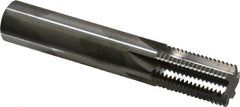 Scientific Cutting Tools - 7/8-16 Thread, 5/8" Shank Diam, Bright Coating, Solid Carbide Straight Flute Thread Mill - 6 Flutes, 3-1/2" OAL, 7/8" Min Noml Diameter - Exact Tooling