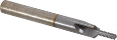 Scientific Cutting Tools - #8-36 Thread, 1/4" Shank Diam, TiCN Coating, Powdered Metal Straight Flute Thread Mill - 3 Flutes, 2-1/2" OAL, #8 Min Noml Diameter - Exact Tooling