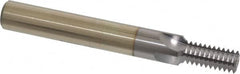 Scientific Cutting Tools - 1/2-13 Thread, 1/2" Shank Diam, TiCN Coating, Powdered Metal Straight Flute Thread Mill - 4 Flutes, 4" OAL, 1/2" Min Noml Diameter - Exact Tooling