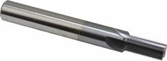 Scientific Cutting Tools - 1/2-28 Thread, 1/2" Shank Diam, TiCN Coating, Powdered Metal Straight Flute Thread Mill - 4 Flutes, 4" OAL, 1/2" Min Noml Diameter - Exact Tooling