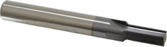 Scientific Cutting Tools - 1/2-32 Thread, 1/2" Shank Diam, TiCN Coating, Powdered Metal Straight Flute Thread Mill - 4 Flutes, 4" OAL, 1/2" Min Noml Diameter - Exact Tooling