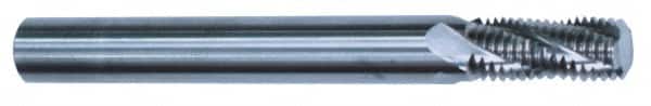 Scientific Cutting Tools - M5x0.80 Metric Coarse, 0.118" Cutting Diam, 3 Flute, Solid Carbide Helical Flute Thread Mill - Internal Thread, 0.328" LOC, 2.28" OAL - Exact Tooling