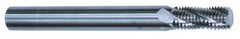 Scientific Cutting Tools - M8x0.75 Metric Fine, 0.236" Cutting Diam, 3 Flute, Solid Carbide Helical Flute Thread Mill - Internal Thread, 0.632" LOC, 2.28" OAL, 6mm Shank Diam - Exact Tooling
