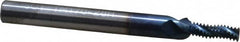 Scientific Cutting Tools - 1/4-28 UNF, 0.17" Cutting Diam, 3 Flute, Solid Carbide Helical Flute Thread Mill - Internal/External Thread, 0.514" LOC, 2-1/2" OAL, 1/4" Shank Diam - Exact Tooling