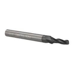 Scientific Cutting Tools - 1/4-32 UNEF, 0.17" Cutting Diam, 3 Flute, Solid Carbide Helical Flute Thread Mill - Internal/External Thread, 0.513" LOC, 2-1/2" OAL, 1/4" Shank Diam - Exact Tooling