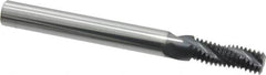 Scientific Cutting Tools - 5/16-24 UNF, 0.235" Cutting Diam, 3 Flute, Solid Carbide Helical Flute Thread Mill - Internal/External Thread, 0.684" LOC, 2-1/2" OAL, 1/4" Shank Diam - Exact Tooling