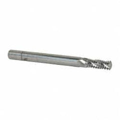 Scientific Cutting Tools - 3/8-16 UNC, 0.29" Cutting Diam, 4 Flute, Solid Carbide Helical Flute Thread Mill - Internal/External Thread, 0.775" LOC, 3-1/2" OAL, 5/16" Shank Diam - Exact Tooling
