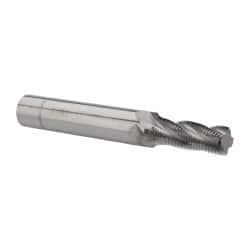 Scientific Cutting Tools - 1/2-24 UN, 0.4" Cutting Diam, 4 Flute, Solid Carbide Helical Flute Thread Mill - Internal/External Thread, 1.1" LOC, 3-1/2" OAL, 1/2" Shank Diam - Exact Tooling