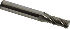 Scientific Cutting Tools - 9/16-16 UN, 0.45" Cutting Diam, 4 Flute, Solid Carbide Helical Flute Thread Mill - Internal/External Thread, 1.088" LOC, 3-1/2" OAL, 1/2" Shank Diam - Exact Tooling