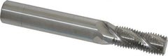 Scientific Cutting Tools - 9/16-18 UNF, 0.45" Cutting Diam, 4 Flute, Solid Carbide Helical Flute Thread Mill - Internal/External Thread, 1.078" LOC, 3-1/2" OAL, 1/2" Shank Diam - Exact Tooling