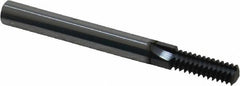 Scientific Cutting Tools - M8x1.25 Thread, 1/4" Shank Diam, TiAlN Coating, Solid Carbide Straight Flute Thread Mill - 3 Flutes, 2-1/2" OAL, M8 Min Noml Diamter - Exact Tooling