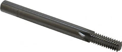 Scientific Cutting Tools - M10x1.50 Thread, 5/16" Shank Diam, Bright Coating, Solid Carbide Straight Flute Thread Mill - 4 Flutes, 3-1/2" OAL, M10 Min Noml Diamter - Exact Tooling