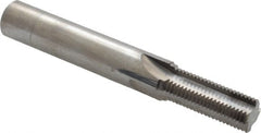 Scientific Cutting Tools - M14x1.25 Thread, 1/2" Shank Diam, Bright Coating, Solid Carbide Straight Flute Thread Mill - 4 Flutes, 3-1/2" OAL, M14 Min Noml Diamter - Exact Tooling