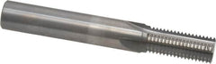 Scientific Cutting Tools - M14x1.50 Thread, 1/2" Shank Diam, Bright Coating, Solid Carbide Straight Flute Thread Mill - 4 Flutes, 3-1/2" OAL, M14 Min Noml Diamter - Exact Tooling