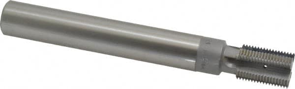 Scientific Cutting Tools - M24x1.50 Thread, 3/4" Shank Diam, Bright Coating, Carbide-Tipped Straight Flute Thread Mill - 4 Flutes, 6" OAL, M24 Min Noml Diamter - Exact Tooling