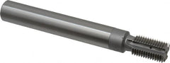 Scientific Cutting Tools - M24x2.00 Thread, 3/4" Shank Diam, Bright Coating, Carbide-Tipped Straight Flute Thread Mill - 4 Flutes, 6" OAL, M24 Min Noml Diamter - Exact Tooling