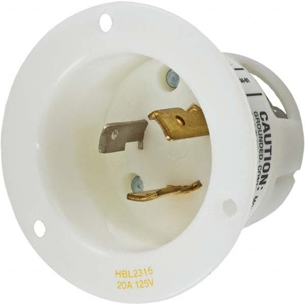Hubbell Wiring Device-Kellems - 125V 20A NEMA L5-20P Industrial Twist Lock Inlet - Exact Tooling