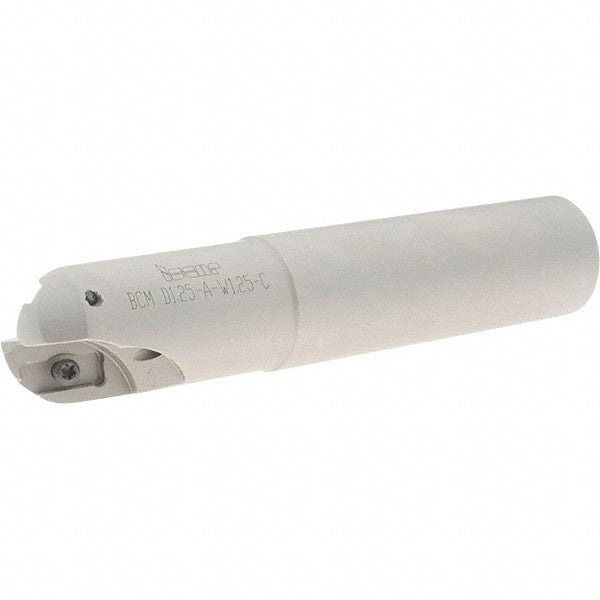 Iscar - 1-1/4" Cut Diam, 1.02" Max Depth of Cut, 1-1/4" Shank Diam, 6.3" OAL, Indexable Ball Nose End Mill - 2.52" Head Length, Straight Shank, BCM Toolholder, BCR... Insert - Exact Tooling