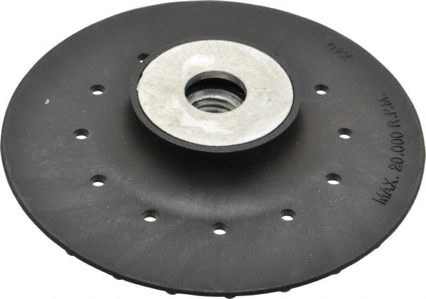 Value Collection - 4-1/2" Diam Locking Nut Disc Backing Pad - Hard Density, 20,000 RPM - Exact Tooling