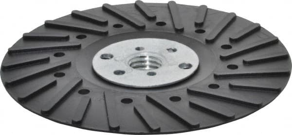 Value Collection - 5" Diam Locking Nut Disc Backing Pad - Hard Density, 20,000 RPM - Exact Tooling