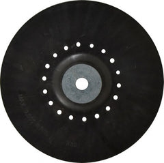 Value Collection - 9" Diam Locking Nut Disc Backing Pad - Hard Density, 9,000 RPM - Exact Tooling