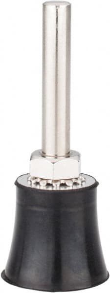 Value Collection - 1" Diam Quick-Change Type R Disc Backing Pad - 1/4" Shank Diam, Medium Density, 30,000 RPM - Exact Tooling