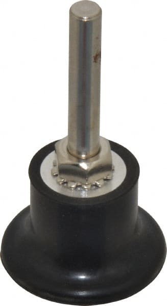 Value Collection - 1-1/2" Diam Quick-Change Type R Disc Backing Pad - 1/4" Shank Diam, Medium Density, 30,000 RPM - Exact Tooling