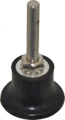 Value Collection - 1-1/2" Diam Quick-Change Type R Disc Backing Pad - 1/4" Shank Diam, Medium Density, 30,000 RPM - Exact Tooling