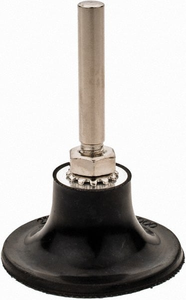 Value Collection - 2" Diam Quick-Change Type R Disc Backing Pad - 1/4" Shank Diam, Medium Density, 30,000 RPM - Exact Tooling