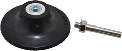 Value Collection - 3" Diam Quick-Change Type R Disc Backing Pad - 1/4" Shank Diam, Medium Density, 20,000 RPM - Exact Tooling
