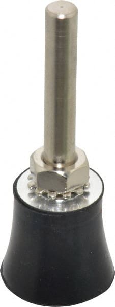 Value Collection - 1" Diam Quick-Change Type S Disc Backing Pad - 1/4" Shank Diam, Medium Density, 30,000 RPM, Screw On Compatible - Exact Tooling