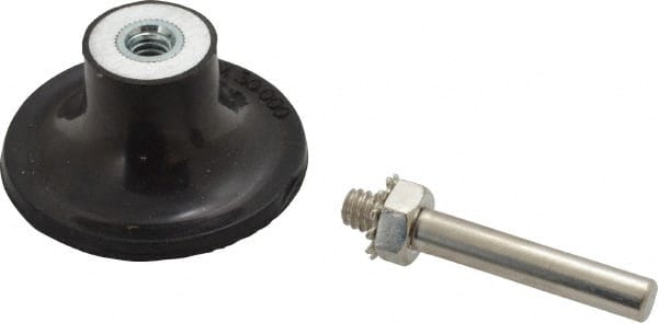 Value Collection - 2" Diam Quick-Change Type S Disc Backing Pad - 1/4" Shank Diam, Medium Density, 30,000 RPM - Exact Tooling