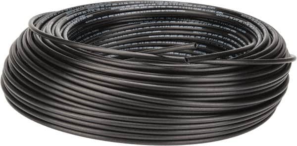Parker - 1/4" ID x 3/8" OD, 1/16" Wall Thickness, 500' Long, Polypropylene Tube - Black, 300 Max psi, 0 to 200°F - Exact Tooling