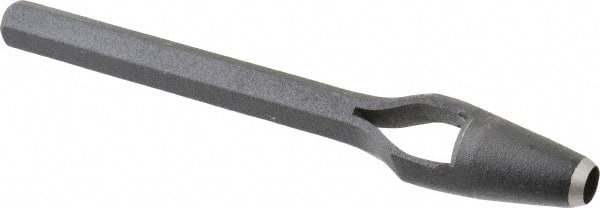 Value Collection - 1/4" Arch Punch - 4-1/2" OAL, Steel - Exact Tooling